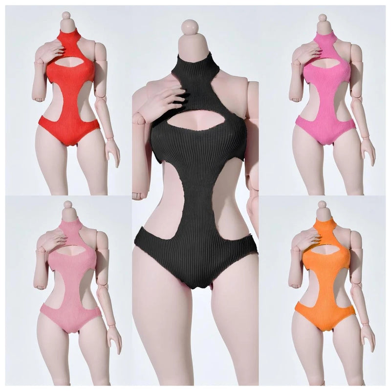 1/6 Scale Female One-piece Stretch Bikini Model For 12" Action Figures Body Model
