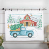 Herrschners? Winter at the Barn Lap Quilt Top Stamped Cross-Stitch Kit Model