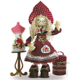 Kit Textile Doll "Fashionista" DIY Sewing Handmade Patterns Box Set Of Nova Model
