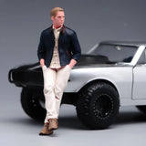 1/24 Scale Man Figure Male Figurine for Dollhouse Accessory Birthday Gift Model