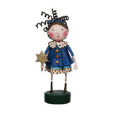 Lori Mitchell Shayna Punim in Blue Dress & Leopard Print Figurine 14470 Model