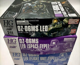 GUNDAM LEO & Space Type & Flight Unit Type 1:144 HG SET BANDAI Model Kit Model