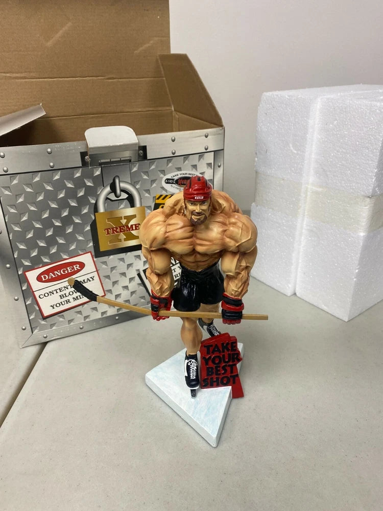 RARE Take Your Best Shot XTreme Figurine Hockey Bodybuilding Extreme Statue X143 Model