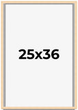 25x36 Shadow Box Frame Brown | 0.875 Inches Deep Real Wood Contemporary Shadowbo Model