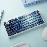 Ocean Heart PBT Keycaps Cherry Profile Dye-Sub 131 Keys Multi-Language Backlit Model