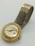 Timex Marlin, 1977, Men's, 277600, 2577, Date, Model 25, Gold Tone, Runs Model