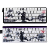 PBT Keycap Rain Flower Theme Keycaps for 60% 68% Mechanical Keyboards Model