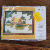 Country Cottage Vintage Counted Cross Stitch Kit # 1612 The Creative Circle 1982 Model