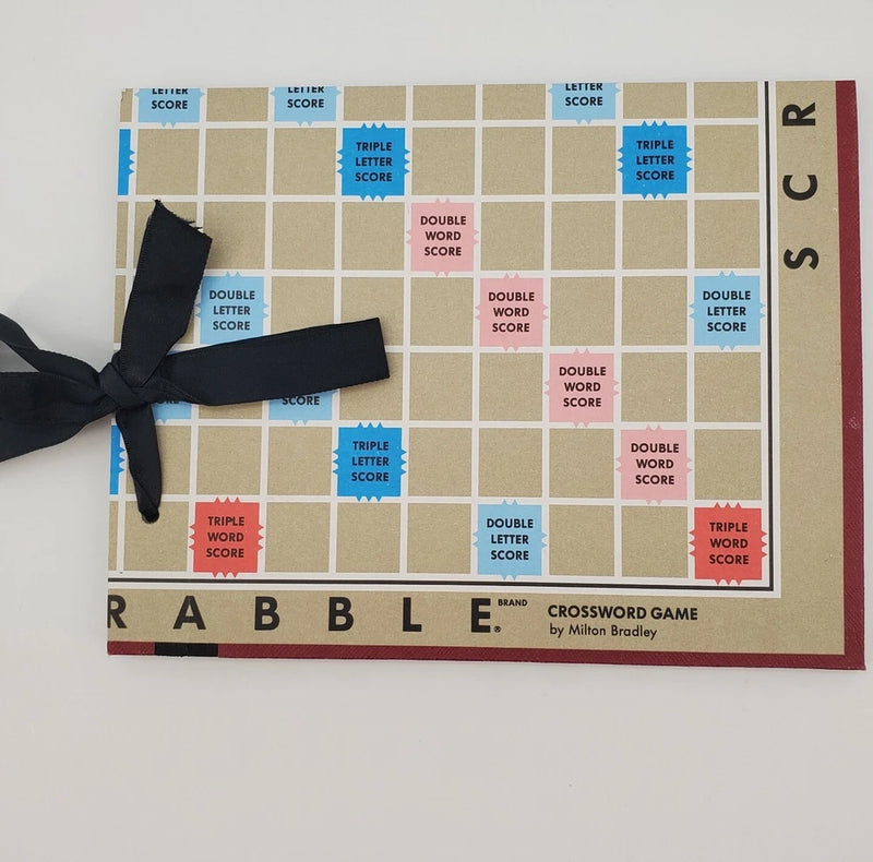 Scrabble Board Game Photo Memory Album Junk Journal Acid Free 6.5" x 5 Vintage Model