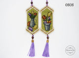 DIY Cross Stitch Kit on Wood "Tulips" Model