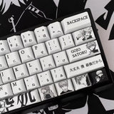 Gojo Satoru Anime PBT Keycaps 102-Key Set for 61/68/87/104 Mechanical KB Model