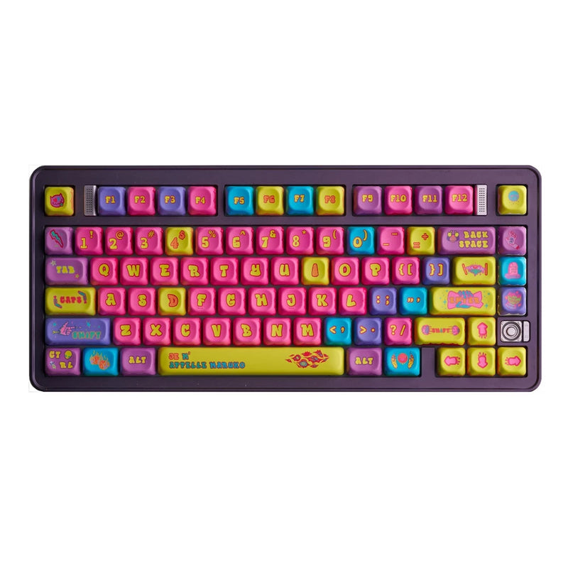Cute Weird Graffiti JDA Profile Dye Subs PBT Keycap Set Model