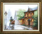 DIY Counted Cross Stitch Kit "Carriage" 15.2x11.6 in / 38.5x29.5 cm Model