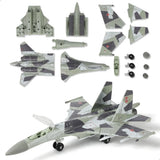 1:100 SU-35 Flanker  Multirole Fighter Plastic Snap-Fit Model Kit with Stand Model