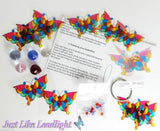 Crystal Suncatcher Kit makes 5 butterfly suncatchers beading craft kits DIY Model