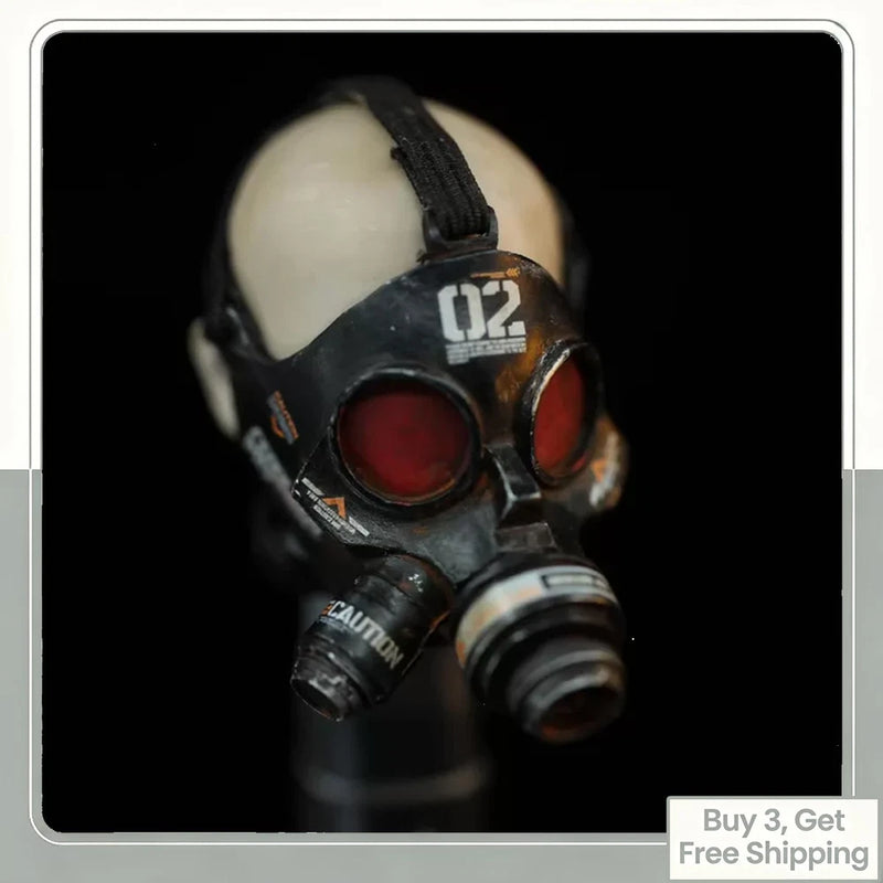 1/6 DIY Male female soldiers Heavily worn gas mask model F 12 " Action Figure Model
