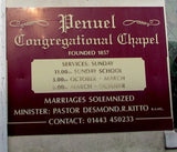 Photo 6x4 Information board for Penuel Congregational Chapel, High Street c2018 Model