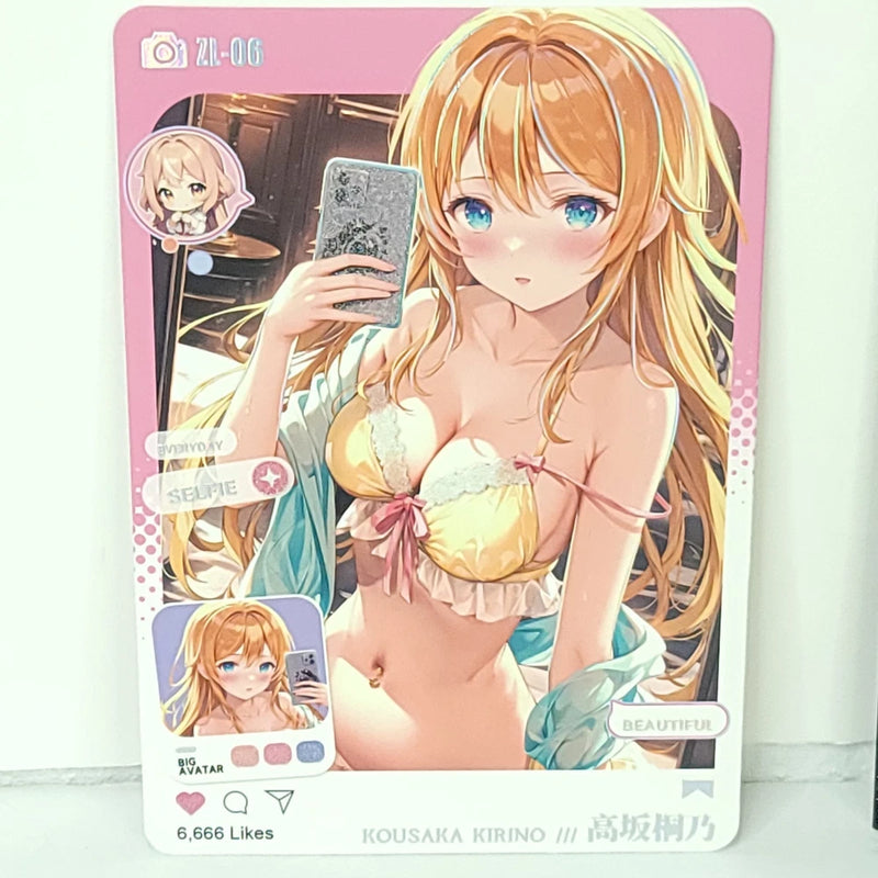 Kirino Kousaka Premium Waifu Card Anime Wall Art Oversized Board A5 Model