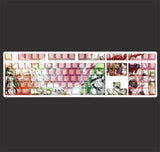 Code Geass 108 Keys RGB Translucent Keycaps For Cherry MX Mechanical Keyboard Model