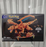 NIB - MEGA Pokemon Charizard Building Kit with Motion Toy 1664pcs Blocks HMW05 Model