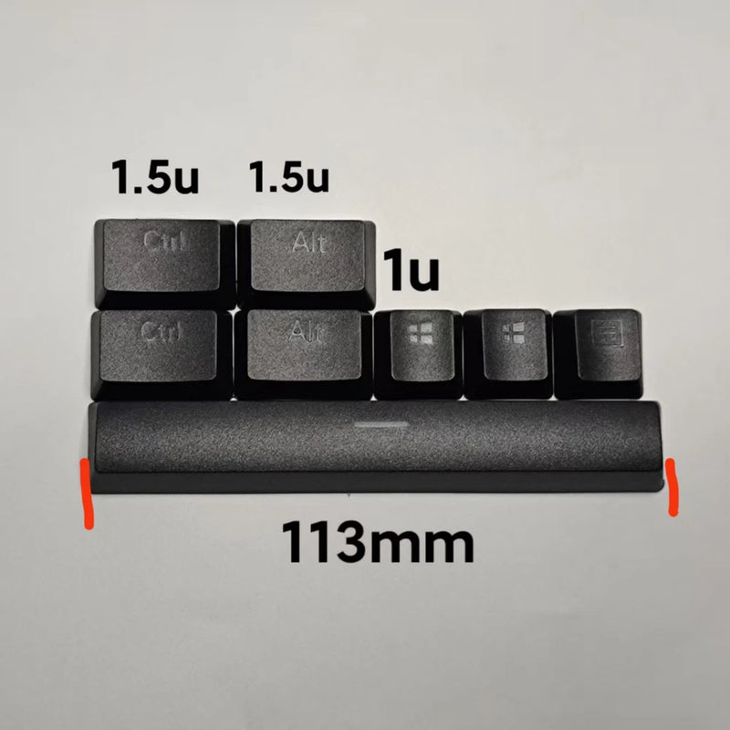 8 Keys Mechanical Keyboard PBT Keycaps 1.5u Ctrl Alt For Razer Keyboards Parts Model