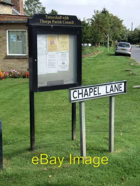 Photo 6x4 Parish Council Notice Board, Tattershall Thorpe Stands next to  c2007 Model