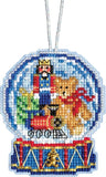 MILL HILL SNOW GLOBE ORNAMENTS Beaded Cross Stitch Kit Christmas TOY SHOP Model