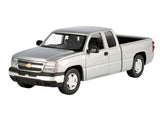 2006 Chevrolet Silverado 1500 Grey Diecast 1:25 Scale Model - Motormax 79393GRY Model