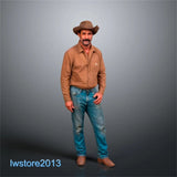 Painted 1/18 Cowboy Man Figurines Figures Miniatures Model For Cars Vehicles Model