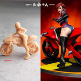 1/72 1/87 1/64 1/43 Motorcycle Cool Girl Scene Minatures Figures Doll Model Toy Model