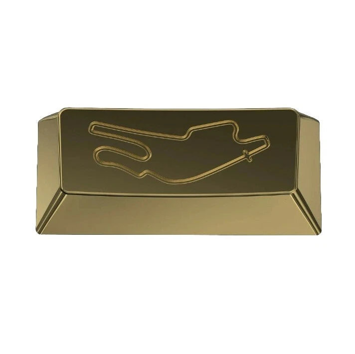 GMK x RAMA Grand Prix 'Le Mans' Brass PVD Artisan Keycap, Chery MX Golden Model