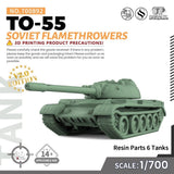 MRY-SFW SS700892 1/700 Military Model Kit Soviet TO-55 Flamethrowers Model