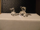 SWAROVSKI CRYSTAL BEARS SET OF 2 FIGURES TALL PERFECT CONDITION DISPLAY ONLY Model