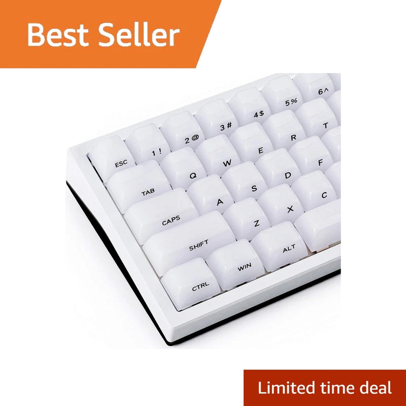 Tsungup White Jelly MDA keycaps 119-keys Model
