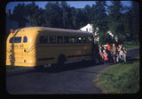 Children Boarding The School Bus Vintage 1950s 35mm Slide Photo Model