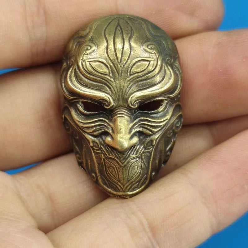 Brass anime character mask model figurine pendant keychain Model