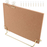 1Set Small Office Cork Board with Metal Frame for Photos Messages and Reminders Model