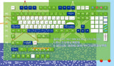 129 Key Cap Touhou Project Kochiya Sanae PBT Keycaps  for MX Mechanical Keyboard Model