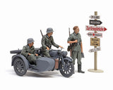 Tamiya 1/35 German WWII KS600 Motorcycle & Sidecar Model Kit [TAM35384] Model