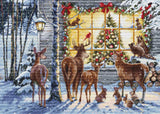 Luca-S counted cross stitch kit "Nosy Neighbours", 44,5x32cm, DIY Model