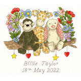 Bothy Threads counted cross stitch kit "Sweet Friendships", XETE6, 24x21cm, DIY Model