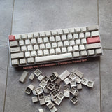 Gray White 9009 PBT Keycaps set 104keys OEM fits Cherry MX Mechanical Keyboards Model