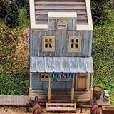 N Scale Western Bank Building Kit  3D Printed Pioneer-Era Model for Dioramas, Model