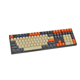 Beige Orange Carbon Shine Through Double Shot PBT OEM Profile Keycap Set Model