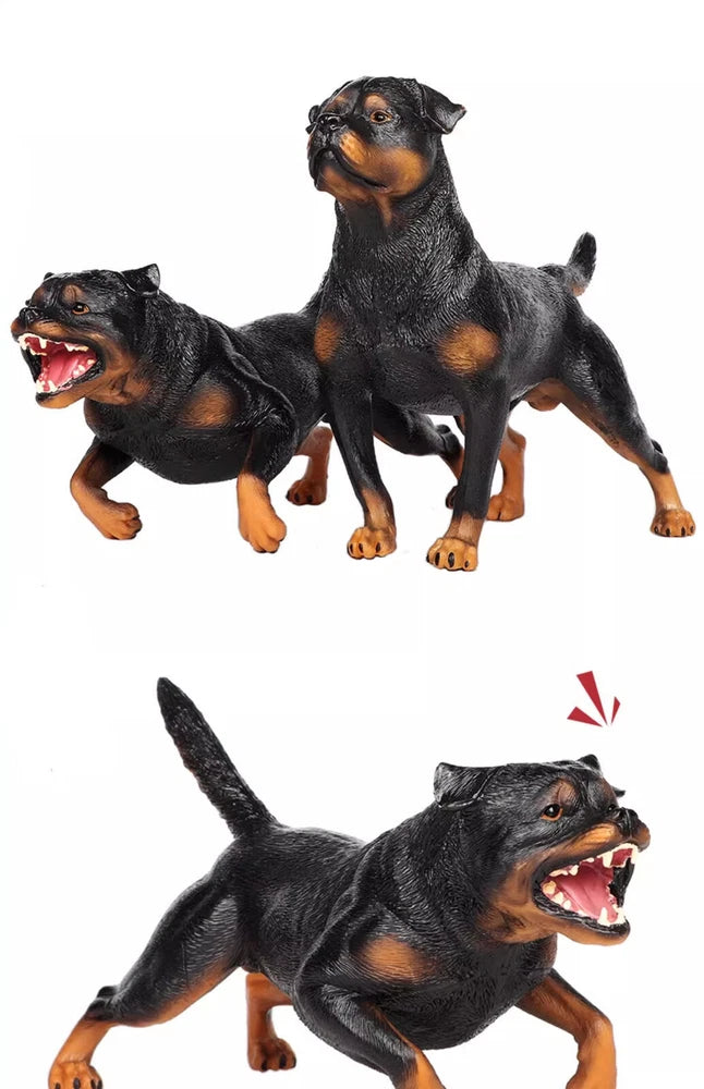 Animal Rottweiler Dog Statue Resin 1/6 Scale Model Toys Figure Xmas Gifts Model