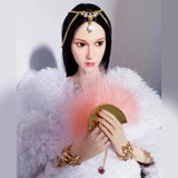 1/6 Female Feather Plush Fan Accessories Model For 12" Action Figure Body Model