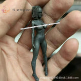 1Pc Black Brass Beauty Beauty Nude Statue Body Art Decorations Model