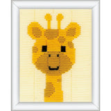 Vervaco stamped long stitch kit "Liebe Giraffe", 12,5x16cm, DIY Model
