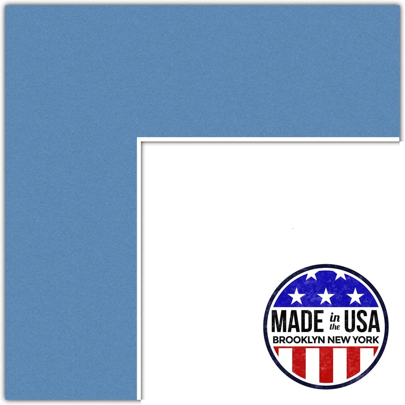 ArtToFrames Custom Liberty Blue Picture Photo Frame Mat Matting Board Model