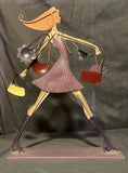 Girl Figurine Jewelry Organizer Metal Display Teen Core Gift Christmas Model